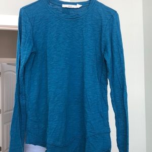 Wilt teal blue long sleeve top